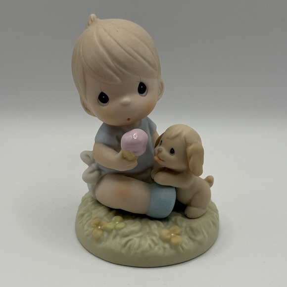 Precious Moments Other Precious Moments Child With Puppy Figurine